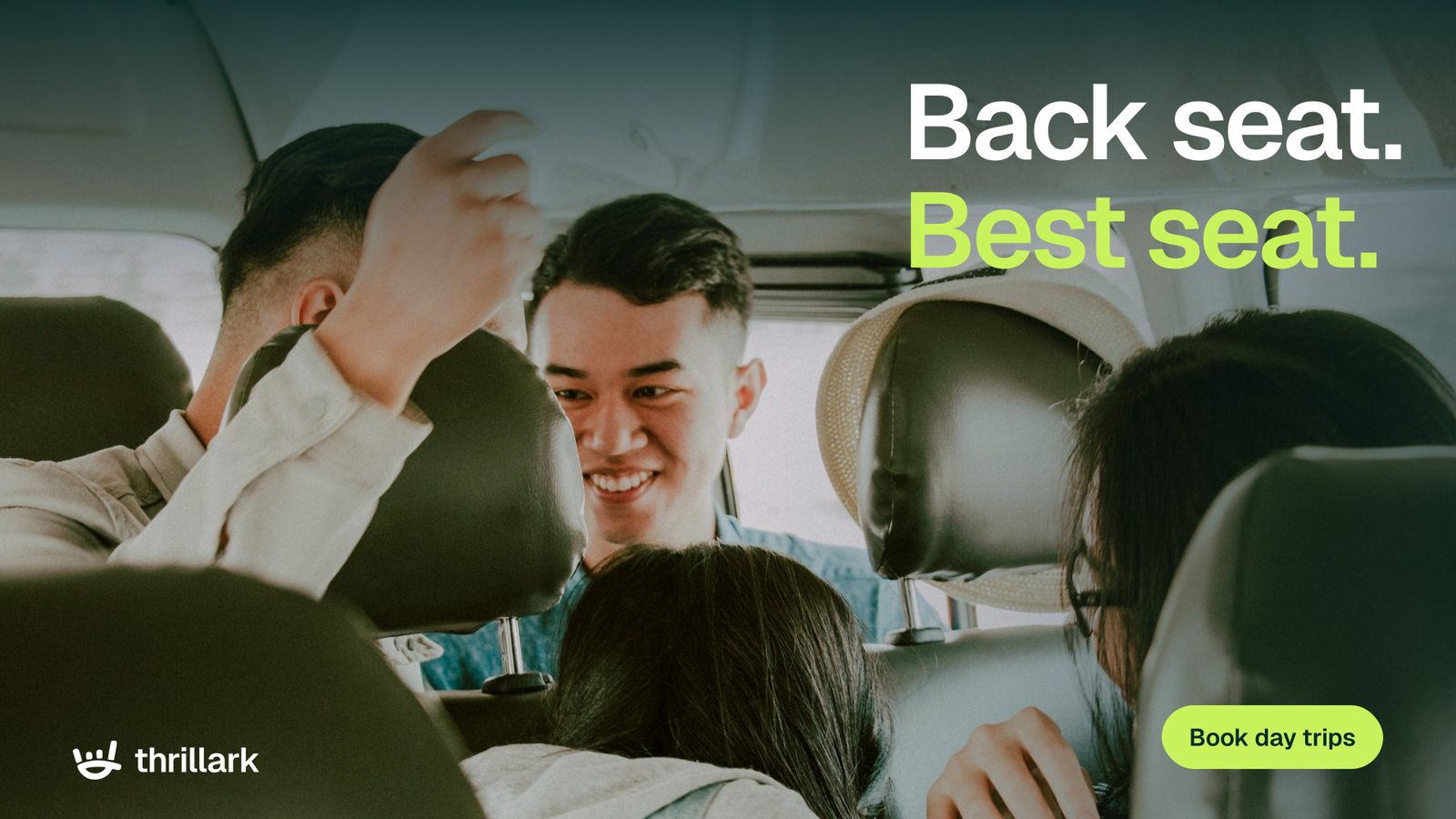 Banner: Back seat. Best seat.
